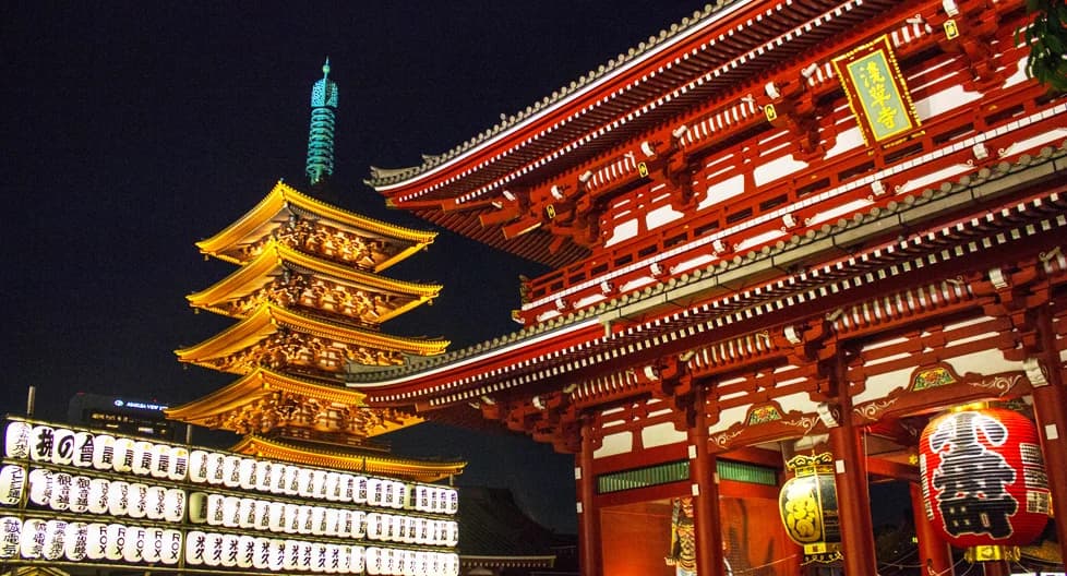 Tokyo Shibuya crossing with neon lights and modern architecture 2025