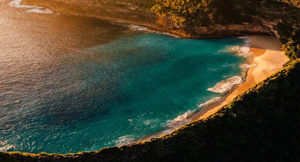 Luxury Bali resort infinity pool overlooking tropical jungle and rice paddies 2025